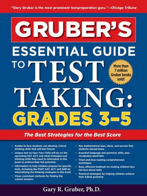 cover image of Gruber's Essential Guide to Test Taking: Grades 3-5